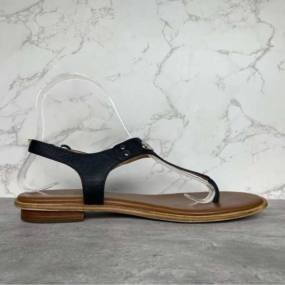 Michael Kors Plate Thong Black Sandals Women’s 7 - Picture 6 of 13